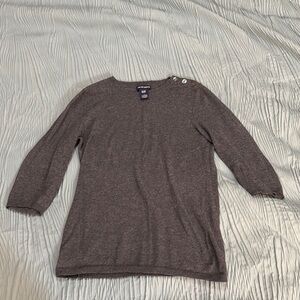 GAP Gray Crew Neck Sweater